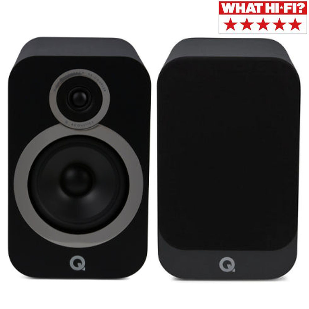 Q ACOUSTICS 3030i Raf Tipi Karbon Siyah Hoparlör (Çift)